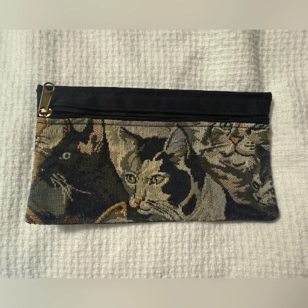 Cat Tapestry Zipper Pouch